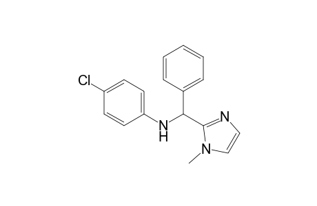 4-Chloro-N-[(1-methyl-1H-imidazol-2-yl)(phenyl)methyl]aniline