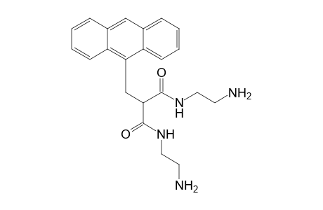 2-(anthracen-9-ylmethyl)-N,N'-bis(2-azanylethyl)propanediamide
