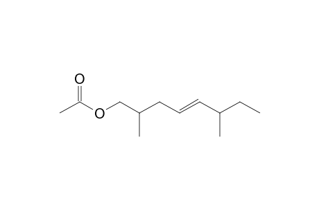1-(Acetoxy)-2,6-dimethyloct-4-ene