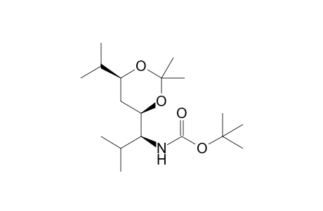 tert-Butyl (1S)-1-[(4R,6S)-6-Isopropyl-2,2-dimethyl-1,3-dioxan-4-yl]-2-methylpropylcarbamate