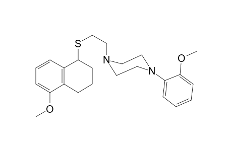 1-(2-Methoxyphenyl)-4-[2-[(5-methoxy-1,2,3,4-tetrahydronaphthylen-1-yl)thio]ethyl]piperazine