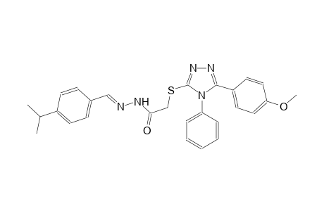 acetic acid, [[5-(4-methoxyphenyl)-4-phenyl-4H-1,2,4-triazol-3-yl]thio]-, 2-[(E)-[4-(1-methylethyl)phenyl]methylidene]hydrazide