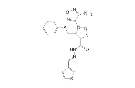 1-(4-amino-1,2,5-oxadiazol-3-yl)-5-[(phenylsulfanyl)methyl]-N'-[(E)-3-thienylmethylidene]-1H-1,2,3-triazole-4-carbohydrazide