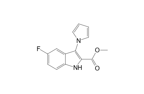 1H-Indole-2-carboxylic acid, 5-fluoro-3-(1H-pyrrol-1-yl)-, methyl ester