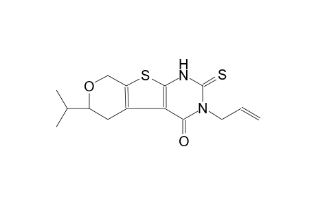 3-allyl-6-isopropyl-2-thioxo-1,2,3,5,6,8-hexahydro-4H-pyrano[4',3':4,5]thieno[2,3-d]pyrimidin-4-one