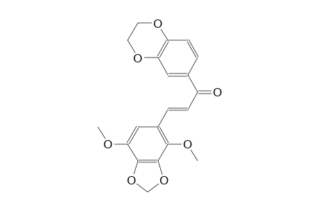 2-propen-1-one, 1-(2,3-dihydro-1,4-benzodioxin-6-yl)-3-(4,7-dimethoxy-1,3-benzodioxol-5-yl)-, (2E)-