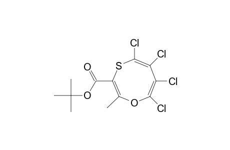 1,4-Oxathiocin-3-carboxylic acid, 5,6,7,8-tetrachloro-2-methyl-, 1,1-dimethylethyl ester