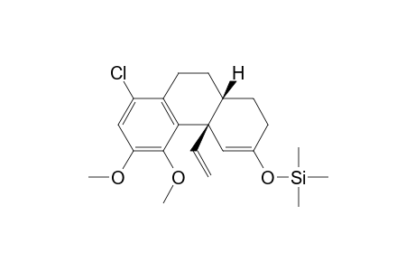 4a(R),10a(R)-8-Chloro-5,6-dimethoxy-4a-ethenyl-3-(trimethylsilyloxy)-1,2,4a,9,10,10a-hexahydrophenanthrene