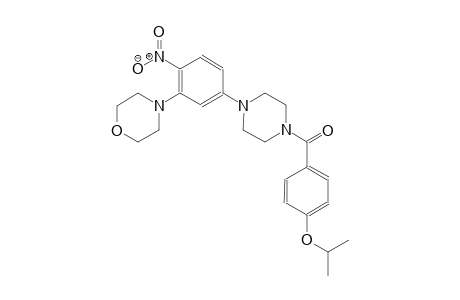 isopropyl 4-({4-[3-(4-morpholinyl)-4-nitrophenyl]-1-piperazinyl}carbonyl)phenyl ether