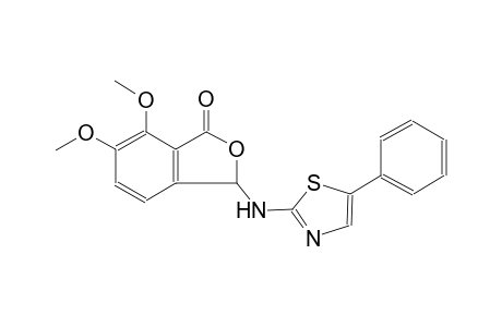 6,7-dimethoxy-3-[(5-phenyl-1,3-thiazol-2-yl)amino]-2-benzofuran-1(3H)-one