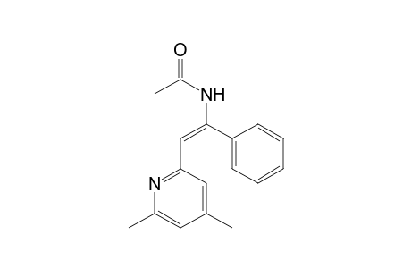 Acetamide, N-[2-(4,6-dimethyl-2-pyridinyl)-1-phenylethenyl]-