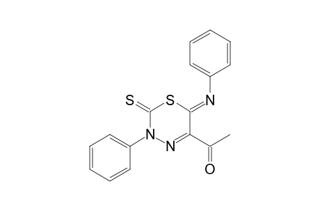 5-Acetyl-3-phenyl-6-phenylimino-2-thioxo-3,6-dihydro-2H-1,3,4-thiadiazine