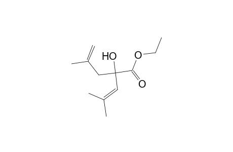 3-Pentenoic acid, 2-hydroxy-4-methyl-2-(2-methyl-2-propenyl)-, ethyl ester