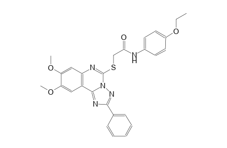 2-[(8,9-dimethoxy-2-phenyl[1,2,4]triazolo[1,5-c]quinazolin-5-yl)sulfanyl]-N-(4-ethoxyphenyl)acetamide