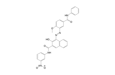 2-Naphthalenecarboxamide, 3-hydroxy-4-[[2-methoxy-5-[(phenylamino)carbonyl]phenyl]azo]-N-(3-nitrophenyl)-