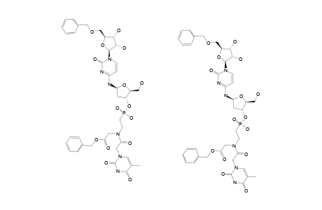 BENZYL-N-[2-[(4-N-BENZOYL-2'-DEOXYCYTIDIN-3'-O-YL)-PHOSPHONYL]-ETHYL]-N-(THYMIN-1-YL-ACETYL)-GLYCINATE