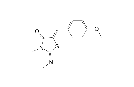 (2E,5Z)-5-(4-methoxybenzylidene)-3-methyl-2-[(E)-methylimino]-1,3-thiazolidin-4-one