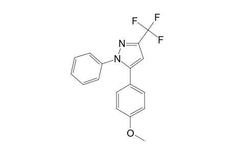1-PHENYL-5-(PARA-METHOXYPHENYL)-3-TRIFLUOROMETHYL-PYRAZOLE