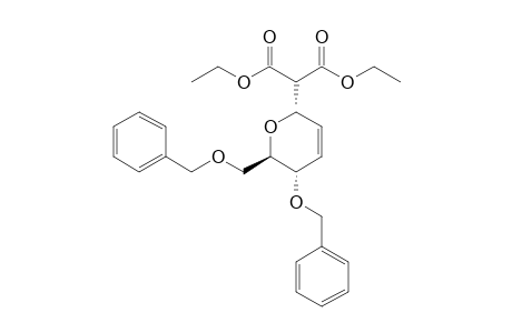 2-[(2S,5S,6R)-5-(benzyloxy)-6-(benzyloxymethyl)-5,6-dihydro-2H-pyran-2-yl]malonic acid diethyl ester