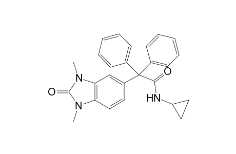 1H-1,3-Benzimidazole-5-acetamide, N-cyclopropyl-2,3-dihydro-1,3-dimethyl-2-oxo-.alpha.,.alpha.-diphenyl-