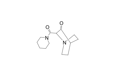 Piperidine, 1-[(3-oxo-1-azabicyclo[2.2.2]oct-2-yl)carbonyl]-