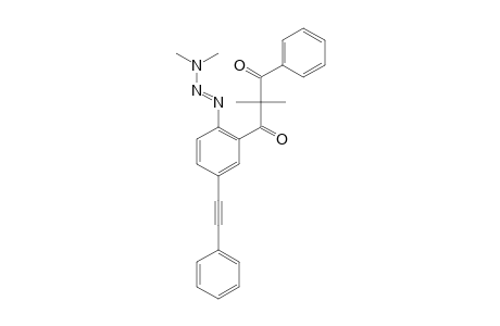 (E)-1-[2-(3,3-Dimethyltriaz-1-enyl)-5-(phenylethynyl)phenyl]-2,2-dimethyl-3-phenylpropane-1,3-dione