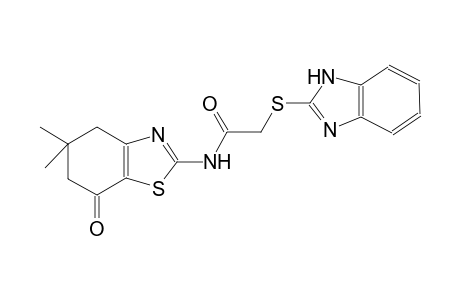 2-(1H-benzimidazol-2-ylsulfanyl)-N-(5,5-dimethyl-7-oxo-4,5,6,7-tetrahydro-1,3-benzothiazol-2-yl)acetamide