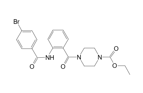 4-[[2-[[(4-bromophenyl)-oxomethyl]amino]phenyl]-oxomethyl]-1-piperazinecarboxylic acid ethyl ester