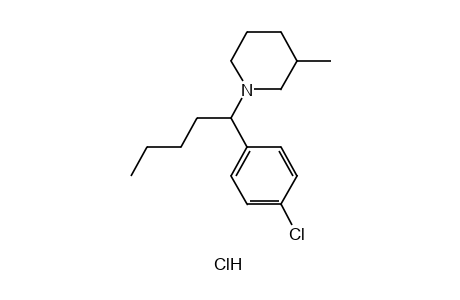 1-(alpha-BUTYL-p-CHLOROBENZYL)-3-PIPECOLINE, HYDROCHLORIDE