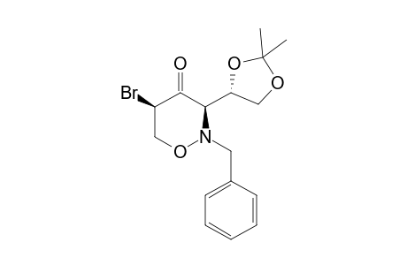 (3R,5R)-2-benzyl-5-bromo-3-[(4S)-2,2-dimethyl-1,3-dioxolan-4-yl]oxazinan-4-one