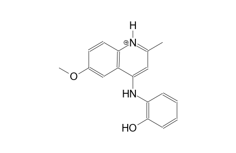 4-(2-hydroxyanilino)-6-methoxy-2-methylquinolinium
