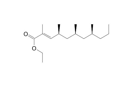 ethyl (E,4S,6S,8S)-2,4,6,8-tetramethylundec-2-enoate