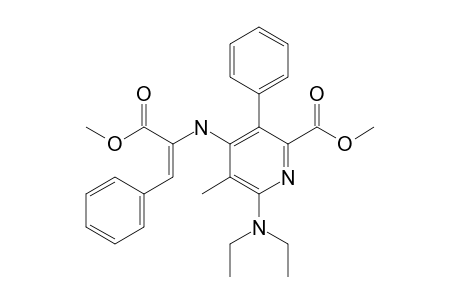 2-(N,N-Diethylamino)-4-[(1-methoxycarbonyl-2-phenylethenyl)amino]-6-methoxycarbonyl-3-methyl-5-phenylpyridine