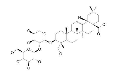 PF-(SEED-SAPONIN-C);3-0-BETA-D-GLUCOPYRANOSYL-(1''-4')-ALPHA-L-ARABINOPYRANOSYLHEDERAGENIN