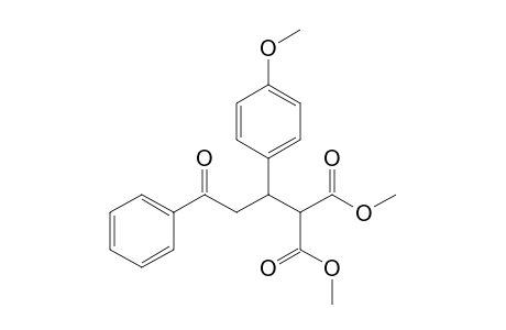 Dimethyl 2-[1-(4-methoxyphenyl)-3-oxo-3-phenylpropyl]malonate