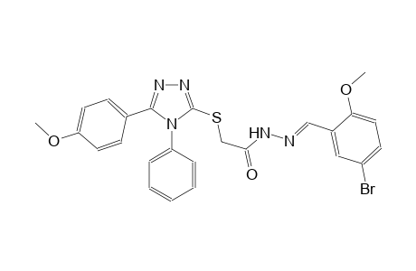 acetic acid, [[5-(4-methoxyphenyl)-4-phenyl-4H-1,2,4-triazol-3-yl]thio]-, 2-[(E)-(5-bromo-2-methoxyphenyl)methylidene]hydrazide