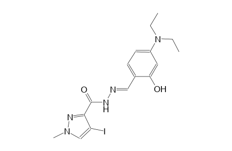 N'-{(E)-[4-(diethylamino)-2-hydroxyphenyl]methylidene}-4-iodo-1-methyl-1H-pyrazole-3-carbohydrazide
