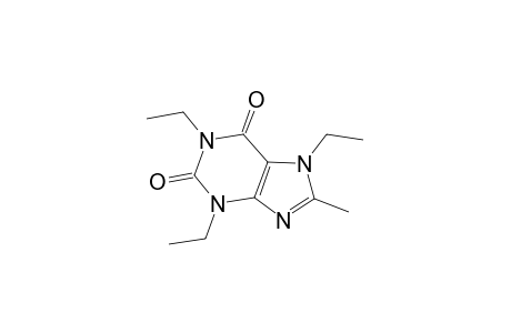 1H-Purine-2,6-dione, 1,3,7-triethyl-3,7-dihydro-8-methyl-