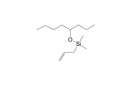 4-(Dimethyl(prop-2-enyl)silyloxy)octane