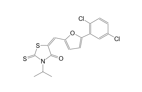 (5E)-5-{[5-(2,5-dichlorophenyl)-2-furyl]methylene}-3-isopropyl-2-thioxo-1,3-thiazolidin-4-one