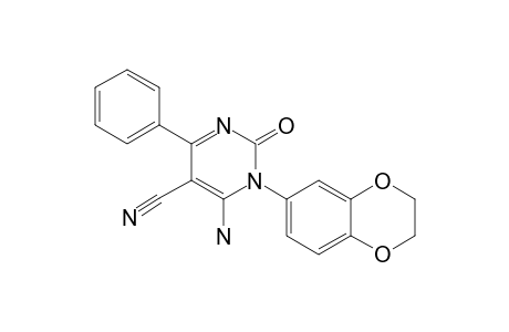 6-AMINO-5-CYANO-1-(2,3-DIHYDROBENZO-[B]-[1,4]-DIOXIN-6-YL)-4-PHENYL-2(1H)-PYRIMIDINONE