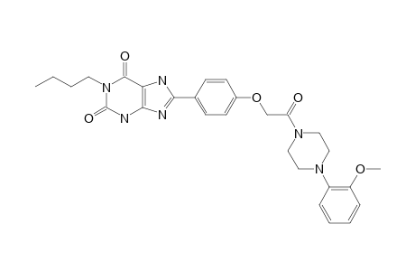 1-BUTYL-8-[4-[(4-(2-METHOXYPHENYL-PIPERAZIN-1-YL)-2-OXOETHOXY]-PHENYL]-XANTHINE