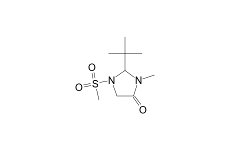 2-t-Butyl-1-methanesulfonyl-3-methyl-imidazolidin-4-one