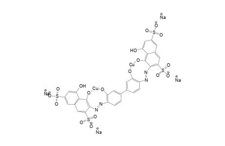 Chromotropacid[-o-dianisidine-]chromotropic acid/OCH3 to OH U. Cu complex