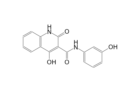 4-hydroxy-N-(3-hydroxyphenyl)-2-oxo-1,2-dihydro-3-quinolinecarboxamide