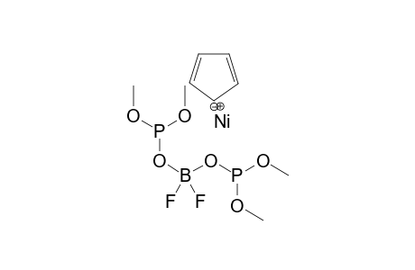 Nickel(I) bis(dimethoxyphosphanyloxy)difluoro-boron cyclopenta-2,4-dien-1-ide