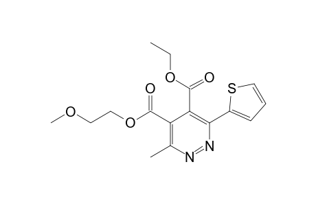 O5-ethyl O4-(2-methoxyethyl) 3-methyl-6-thiophen-2-ylpyridazine-4,5-dicarboxylate