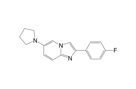 2-(4-FLUOROPHENYL)-6-(PYRROLIDIN-1-YL)-IMIDAZO-[1,2-A]-PYRIDINE
