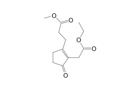 1-Cyclopentene-1-propanoic acid, 2-(2-ethoxy-2-oxoethyl)-3-oxo-, methyl ester