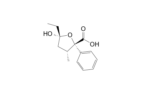 (2S,3R,5R)-5-ethyl-3-methyl-5-oxidanyl-2-phenyl-oxolane-2-carboxylic acid